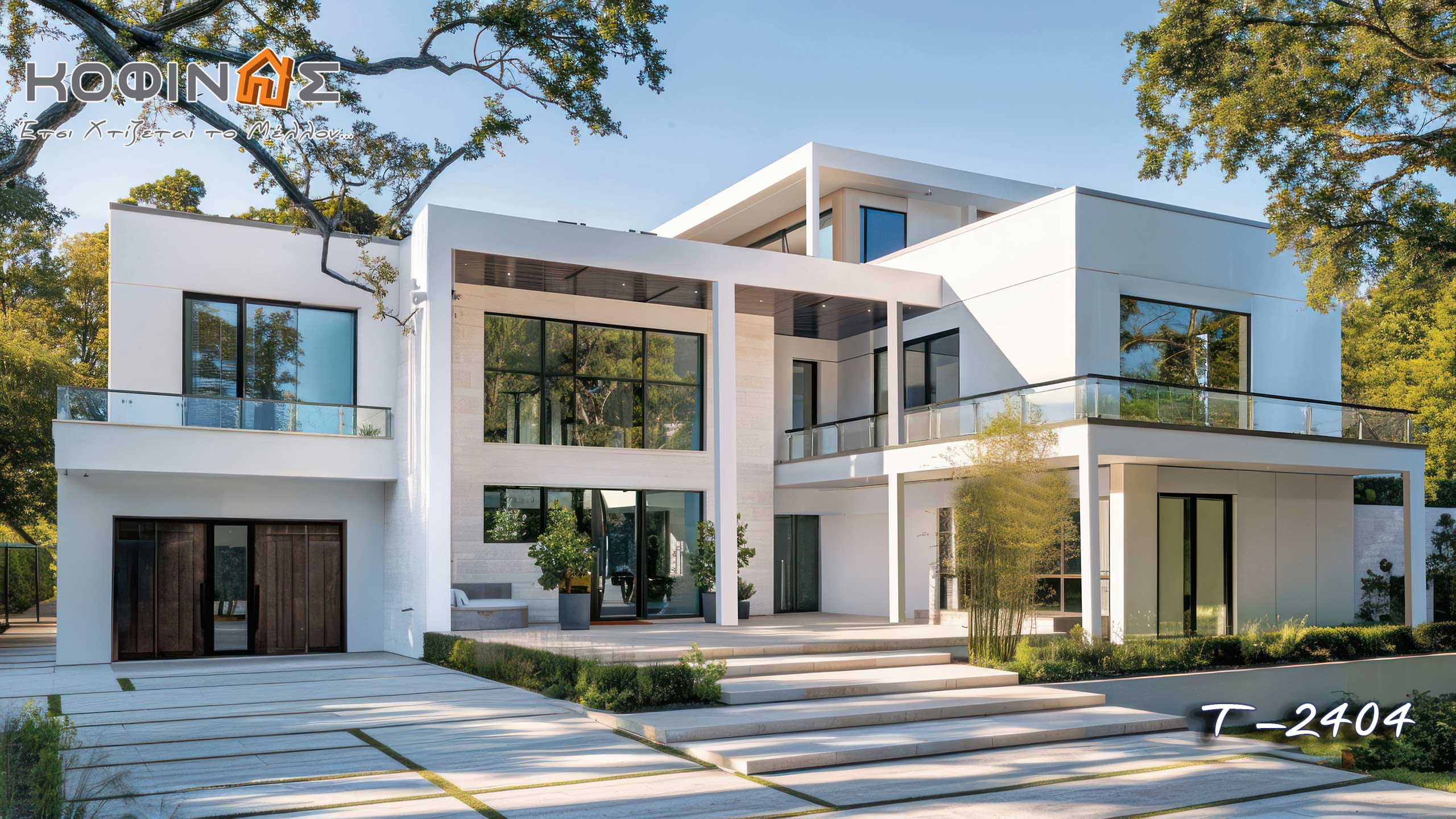 3-story Kofinas prefabricated houses, Innovation & Trust, Construction Passive house, ECO, FSC wooden houses Greece